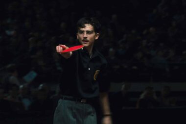 Timothée Chalamet in "Marty Supreme" (A24)