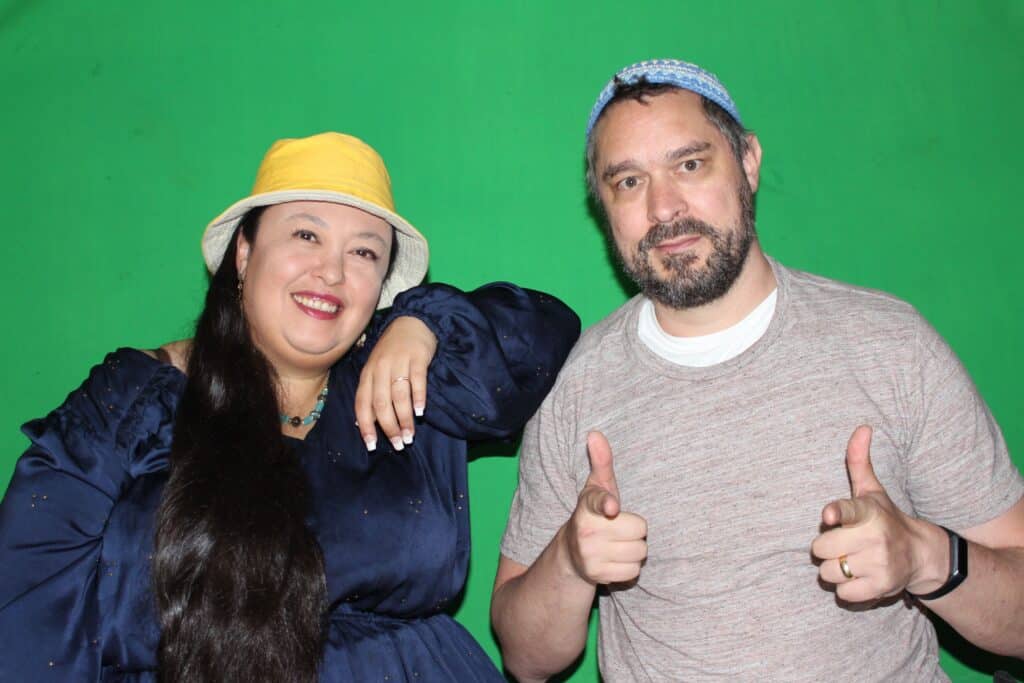Co-directors of Rappers & Rabbis Matt Bar and Rachel Haymer (courtesy of Matt Bar / Rappers & Rabbis)