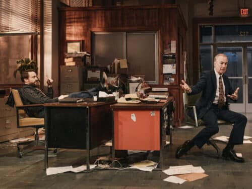 Kieran Culkin and Bob Odenkirk shine as Ricky Roma and Shelley Levene in David Mamet's Glengarry Glenn Ross"