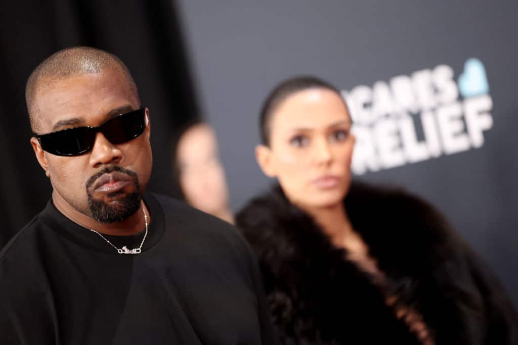 Kanye West
and Bianca Censori attend the 67th Annual GRAMMY Awards on February 02, 2025 in Los Angeles, California. 