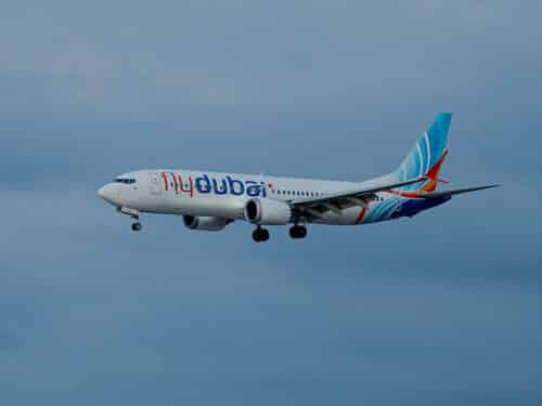 TZAFRIA, ISRAEL - SEPTEMBER 30: A plane carrying passengers from an earlier Flydubai flight that was diverted to Saudi Arabia arrives at Ben Gurion Airport on September 30, 2026 in Tzafria, Israel. This morning, a Flydubai flight from Dubai to Tel Aviv was diverted to Saudi Arabia after a violent altercation in the cockpit. Passengers told media outlets that a pilot was stabbed and temporarily lost control of the plane. A second plane was sent to Saudi Arabia to retrieve the stranded passengers and return them to Israel. (Photo by Erik Marmor/Getty Images)