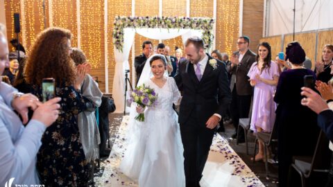The author and John at their wedding (courtesy)