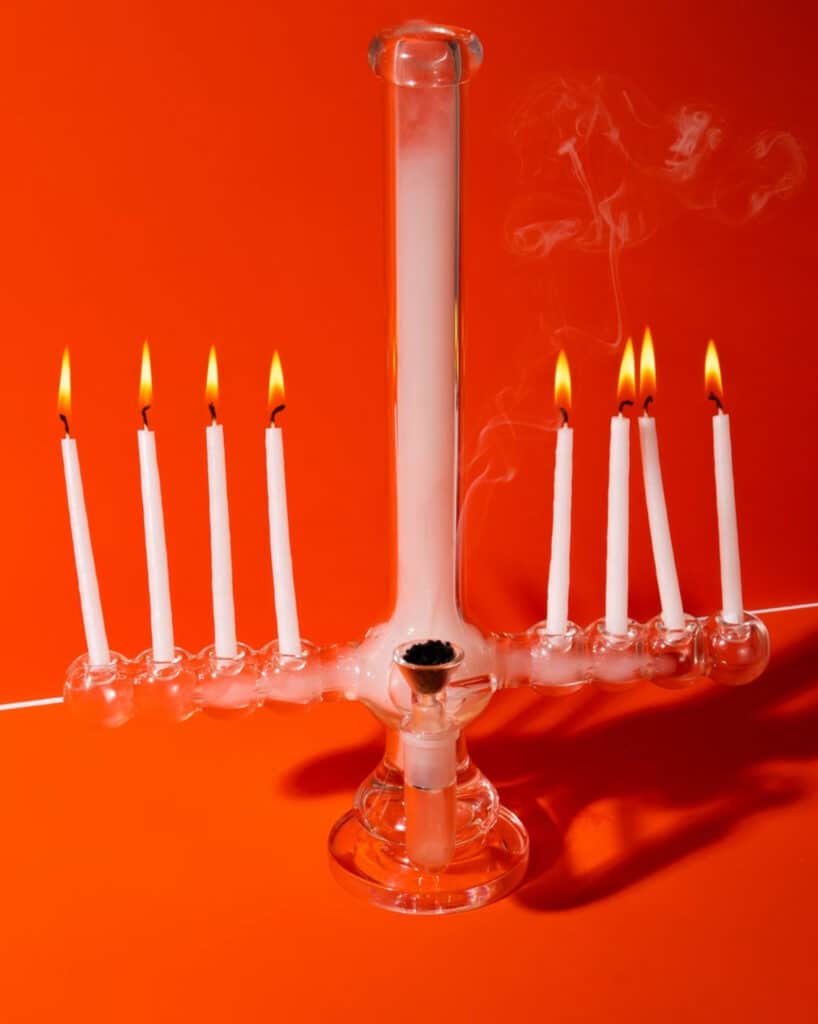 Menorah bong (courtesy of Tokin' Jew)