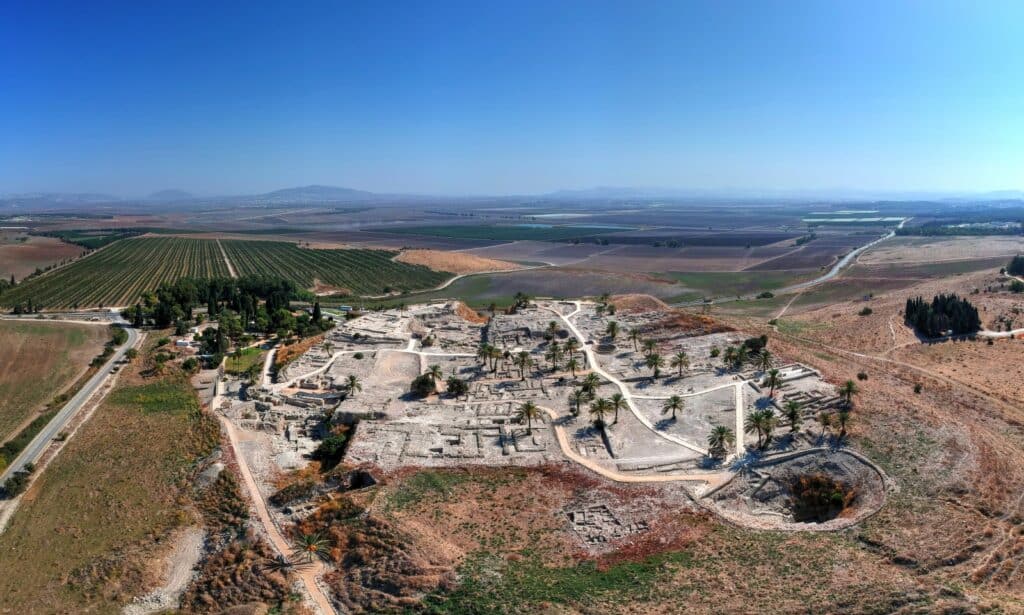 Tel Megiddo (Armageddon), Israel. Photo by Eli Schwartz via Shutterstock.com