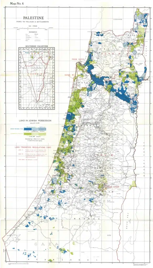 JNF 1945 land map 
