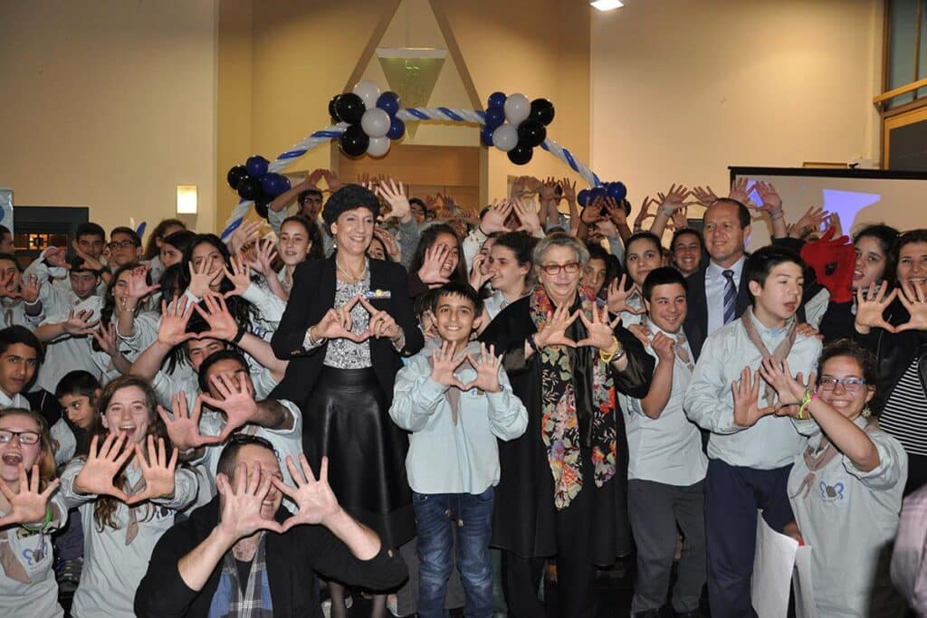 Spouse of the President of the State of Israel Nechama Rivlin at the Wing Order ceremony of "Krembo Wings" youth movement, February 23 2015.