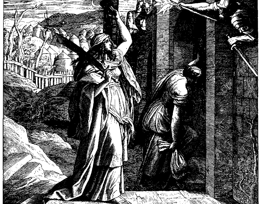 "Judith Returns to Bethulia," 1860 woodcut by Julius Schnorr von Karolsfeld
