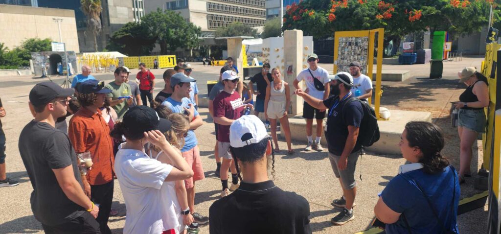 The group on a walking tour of Israel (Courtesy of Alan Zeitlin)