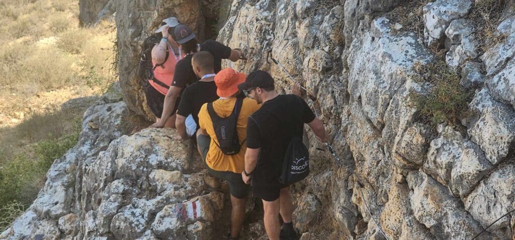 Members of the group on a hike in the Galilee 