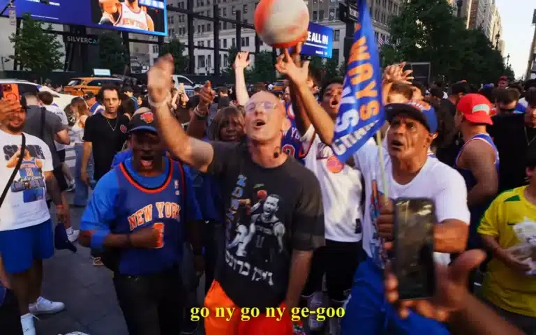 Screengrab from Kosha Dillz's "Parade (Knicks Anthem 2026)"