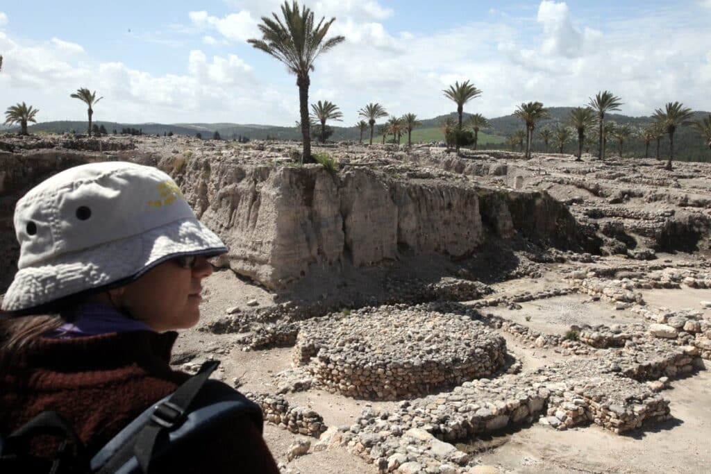 Tel Megiddo, a hill made of 26 layers of ruins of ancient cities. Photo by Yossi Zamir/FLASH90