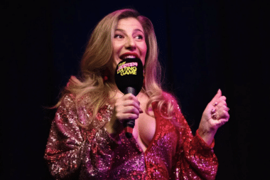 Linnea Sage hosting The Jewish Dating Game (courtesy)