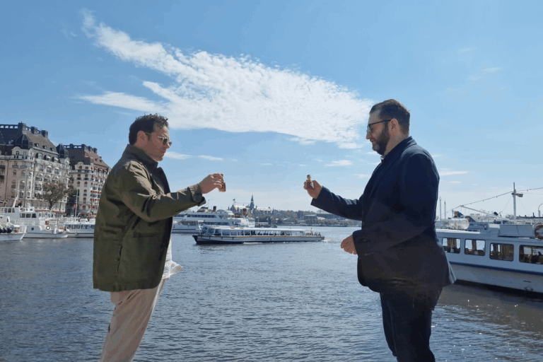 Eli Batalion and Jamie Elman in "Swedishkayt" (courtesy)
