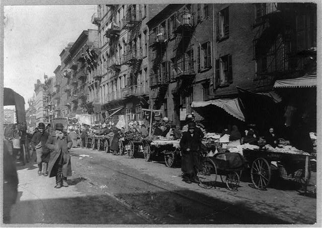 Scenes from the Lower East Side in the early 1900s (Library of Congress).