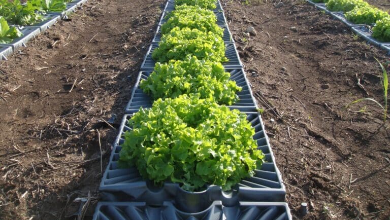 Tal-Ya's trays catch every drop of dew. Photo: courtesy